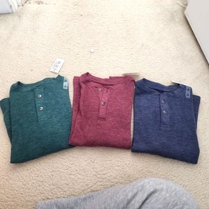 Nwt SZ 5/6 tcp ls thermal henley bundle lot